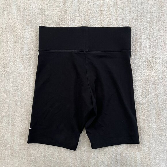 Nike Leg-A-See Black Cotton Biker Shorts M - Picture 4 of 8